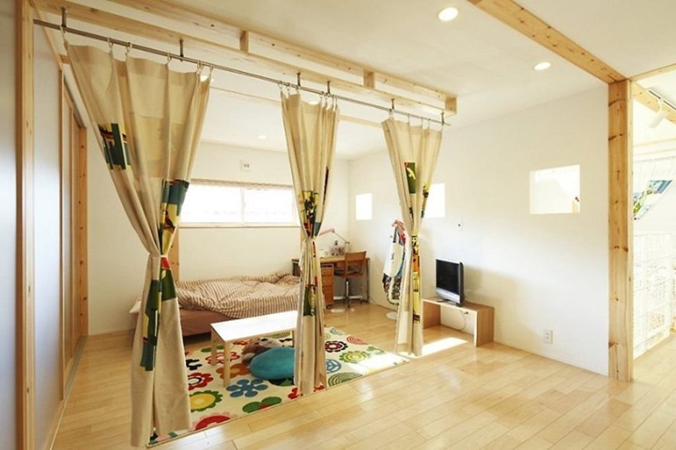 Children's bedroom in a modern Japanese style