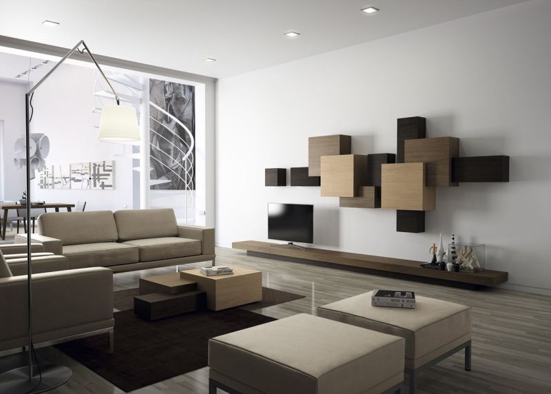 Suprematism in the Interior - Living room