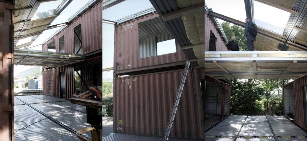 House made of containers: simplicity and ecological compatibility