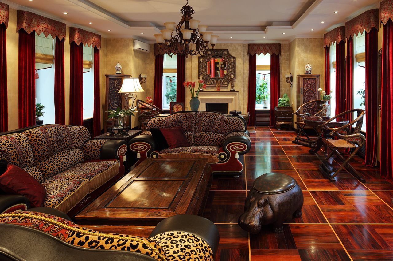 africian sarffi inspired designs living room