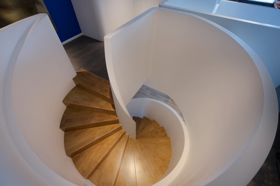 Blue Penthouse - original spiral staircase