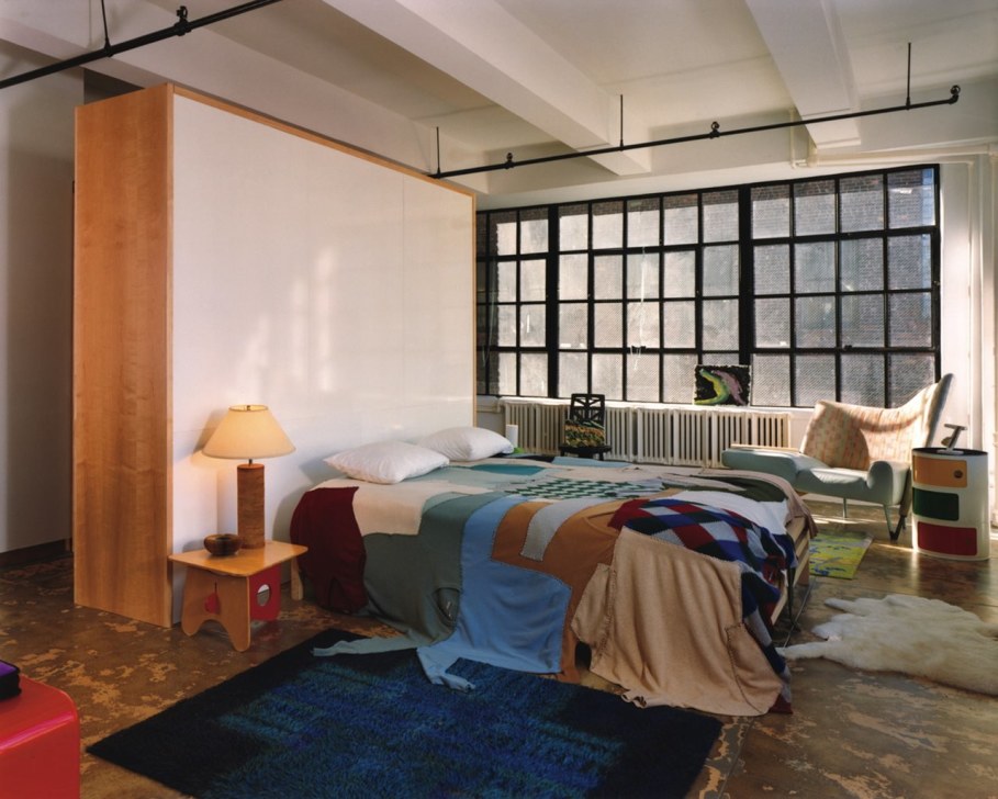 Loft style bedroom