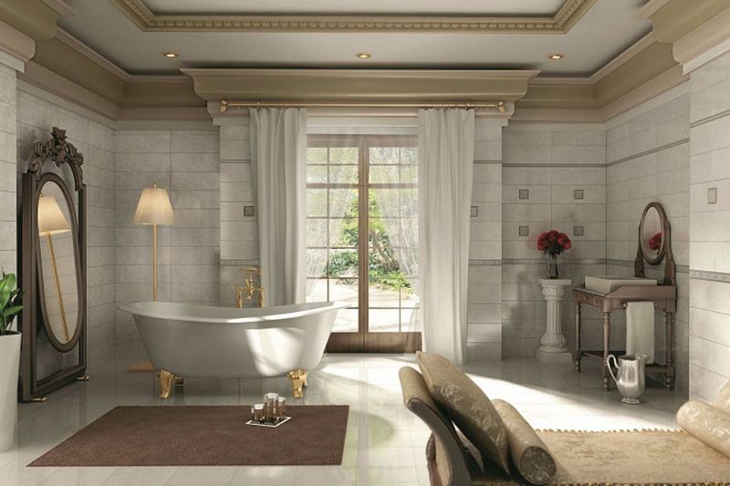 Luxury Empire Style bathroom interior design
