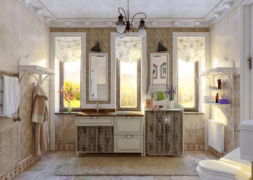 Provence Style Bathroom Design Ideas