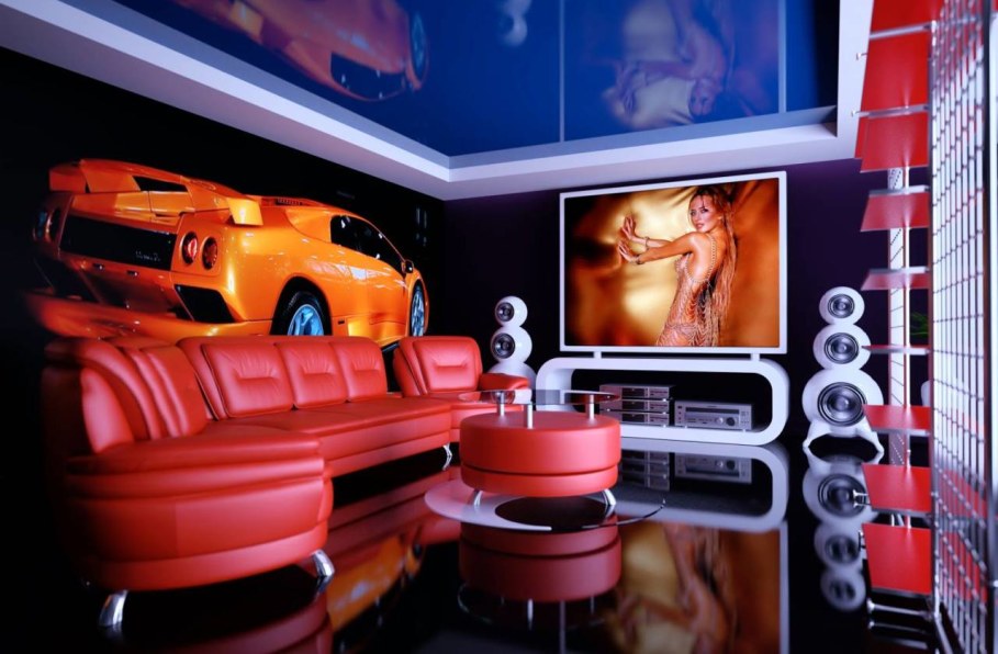 Techno Style Interior design - living room