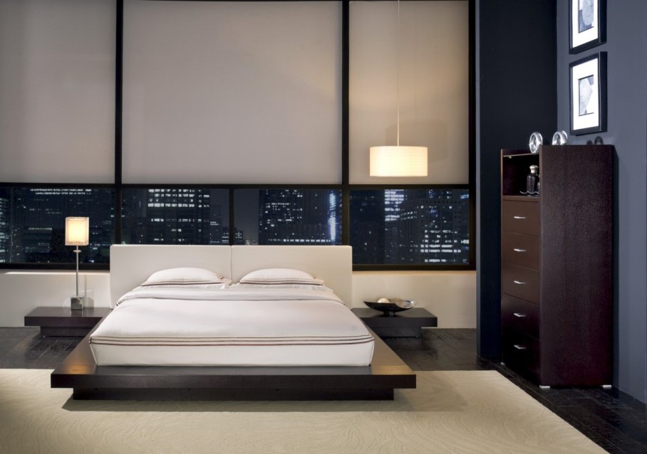 Bedroom interior in the modern style - In the basis of the style are clear lines