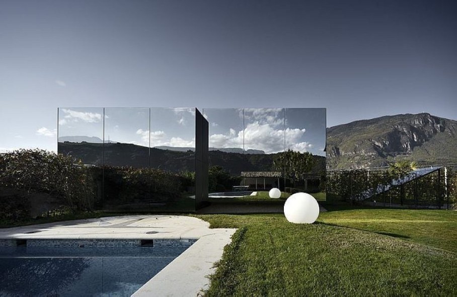 Mirror Houses - The houses are situated at the suburb of small Italian town Bolzano