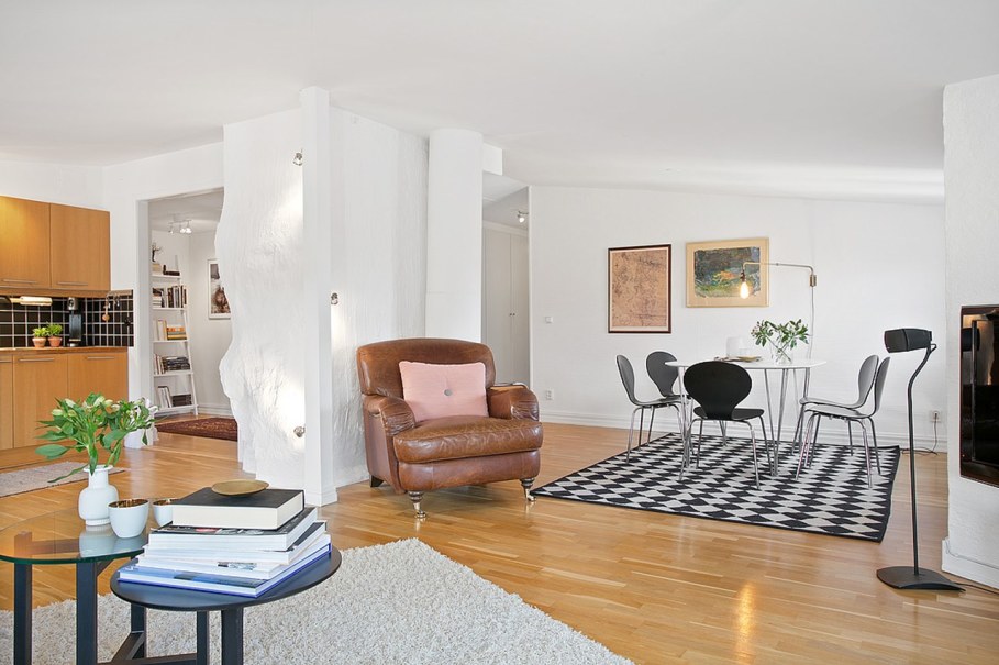 Scandinavian style interior design - living room