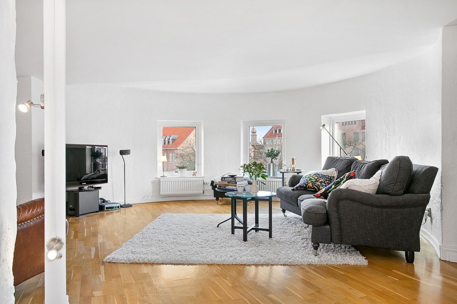 Scandinavian style interior design - living room - good bright lighting