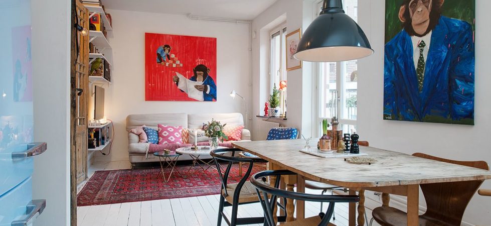 Small Swedish Apartment as an Example of Scandinavian Style