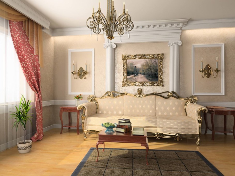 The Rococo Style - Living room design ideas