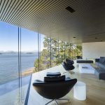 Modern House on the Ocean`s shore in Canada