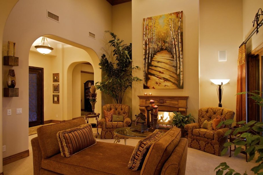Tuscan living room design ideas