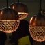 Copper lamps in the acorn form in Japanese