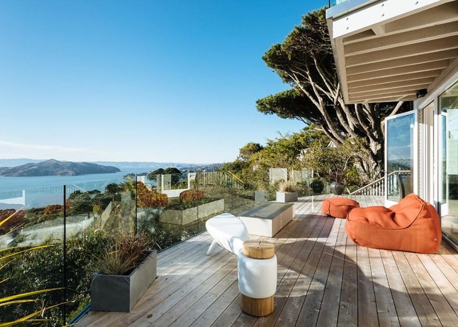 Sausalito residence - spacious terrace