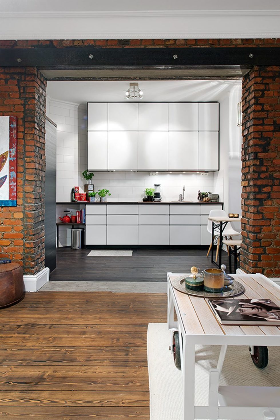 The Delightful Design of the Studio Flat Scandinavian Style - Kitchen 4