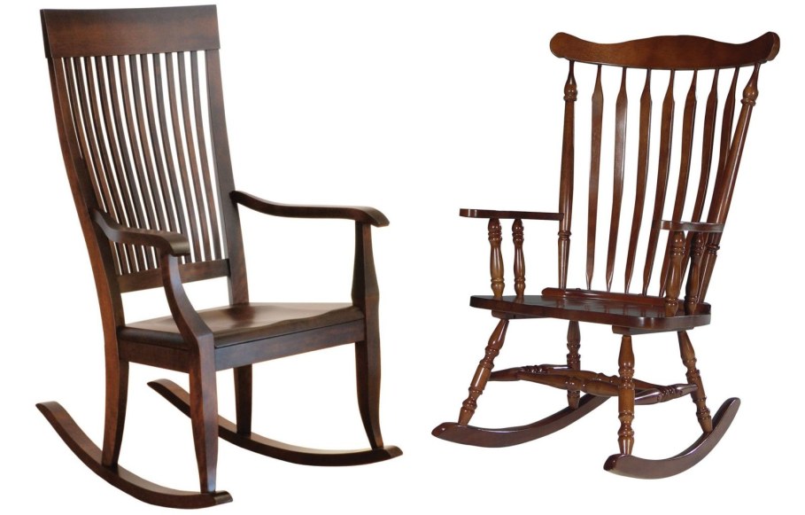 Wooden Classic Style Rocking-Chair – Bent-wood furniture was launched into production at the XIXth century