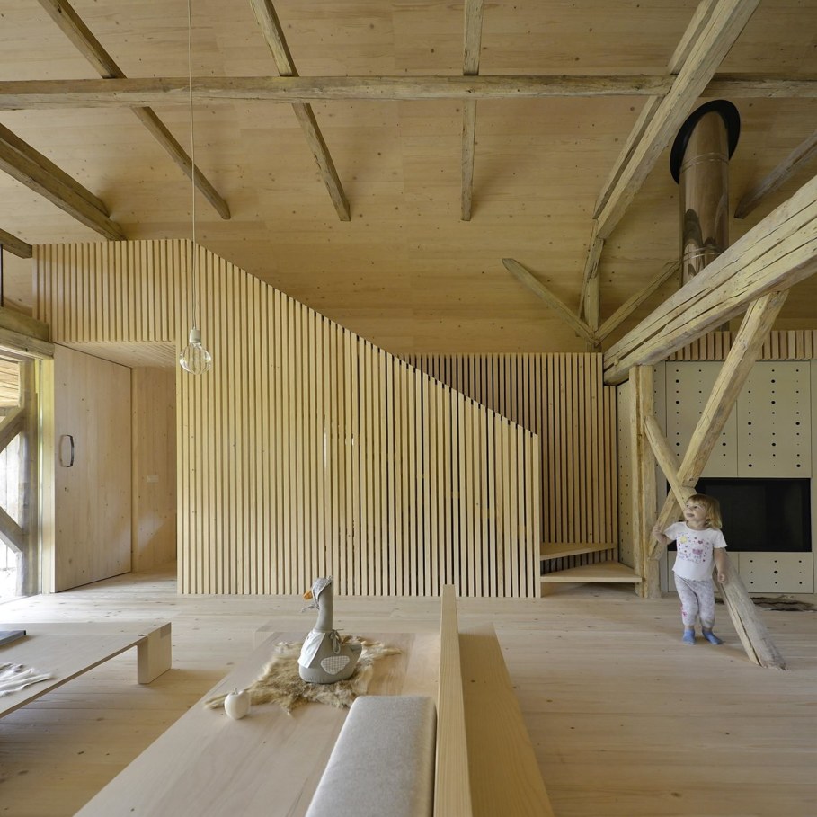 Alpine Barn Apartment from OFIS Architects - Staircase