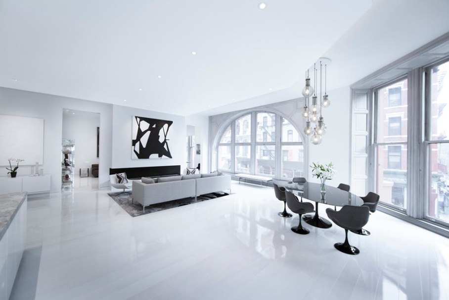 Bleecker Street Loft - Living room and dining place
