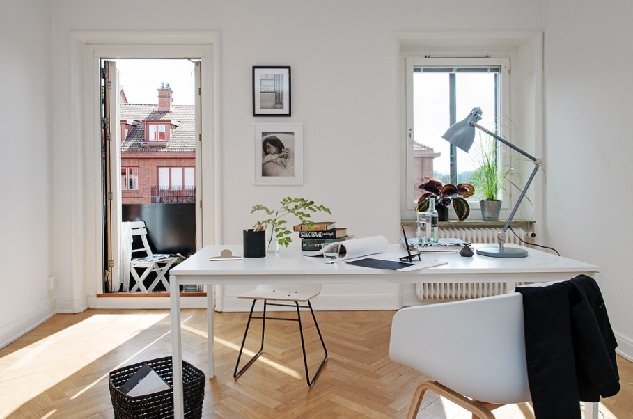 Home office in Scandinavian style - Functional working place