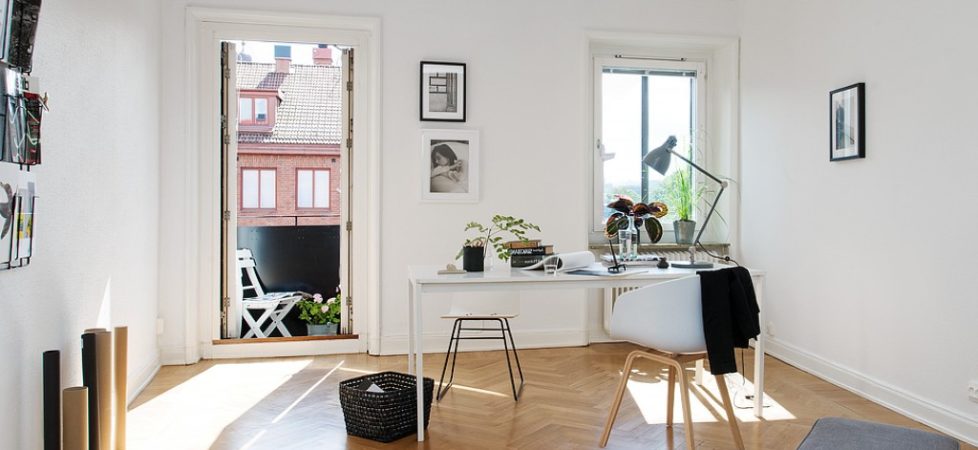 Design ideas of home office in Scandinavian style