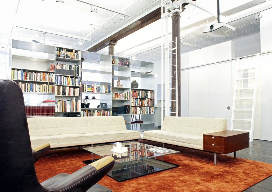 Loft Of 300 square meters in New York - Living room interior