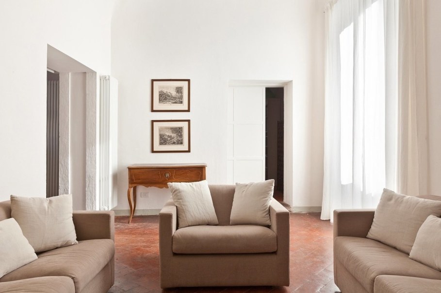 Renovation Of The Former Monastery Building in Tuscany - Living room 2