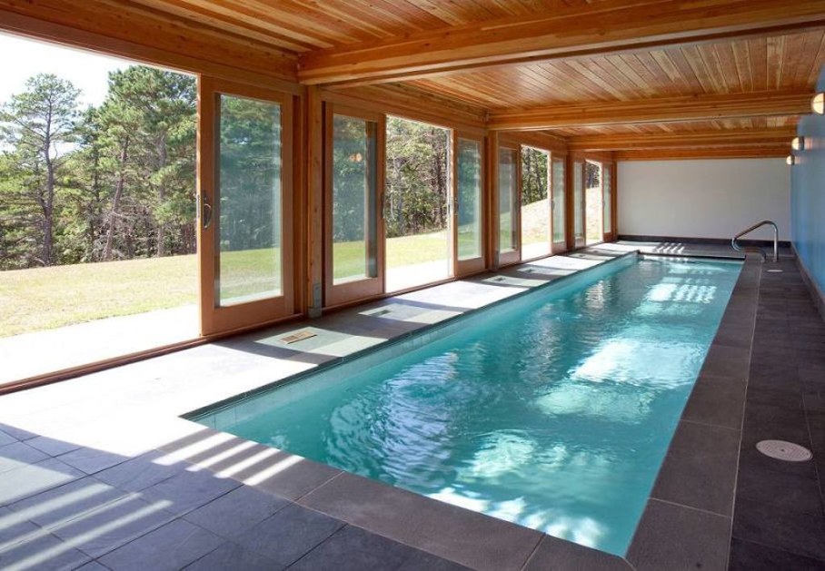 Swimming pool design ideas - with sliding walls