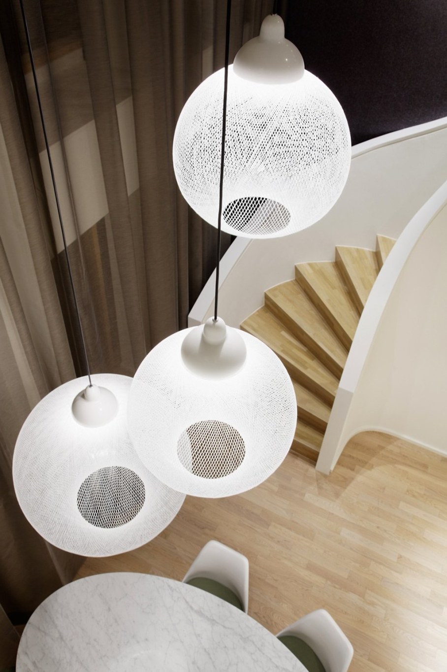 Elegant interior design - stylish floor lamp