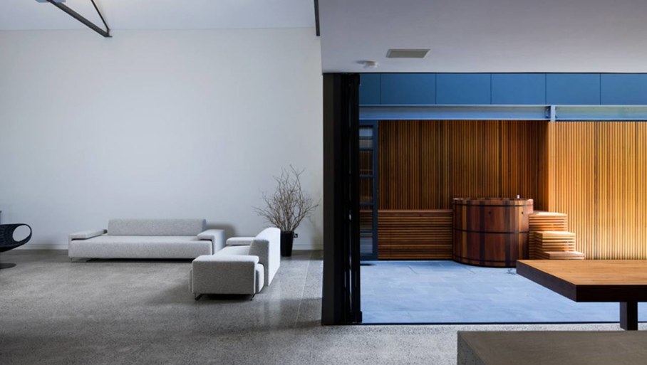 Grand loft house in Australia by Corben Architects studio - Living room 7