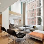 Modern interior design of a duplex apartment in New York