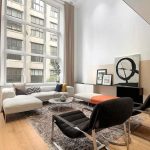 Modern interior design of a duplex apartment in New York