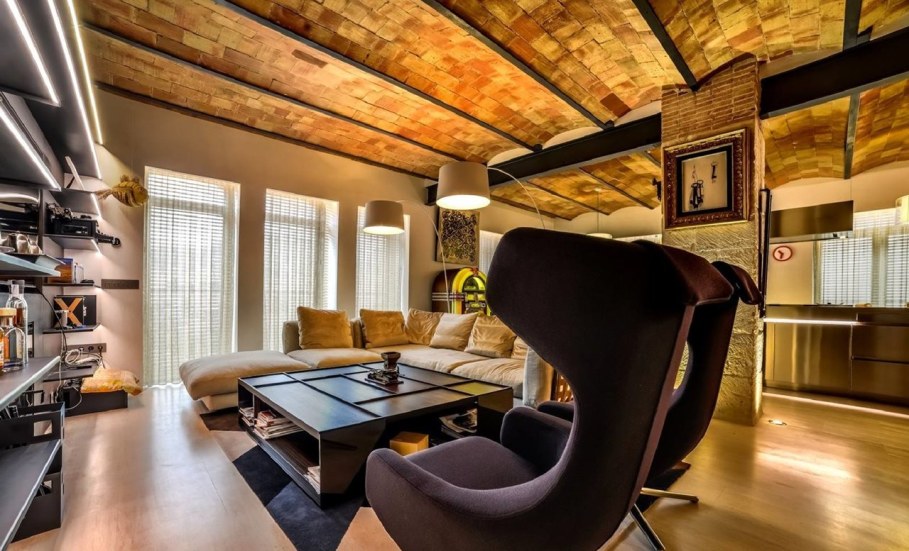 Stylish loft in Spain - Living room