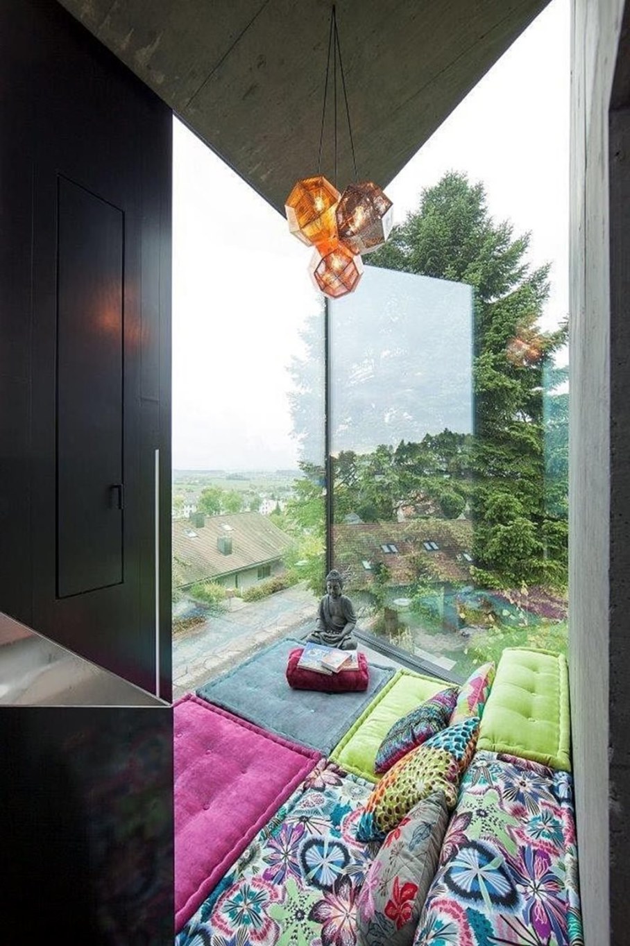 Design country house of glass and concrete 11