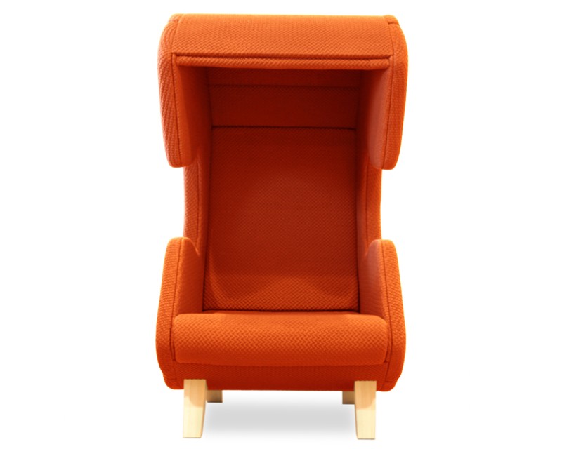 Modern furniture design - First Call chair - phone - orange