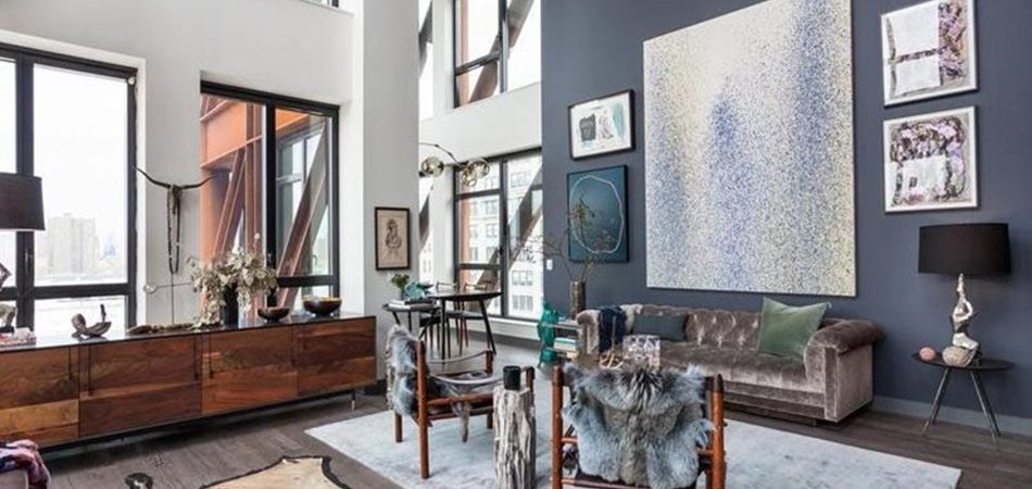 Interior design: luxury apartments in bohemian district of New York