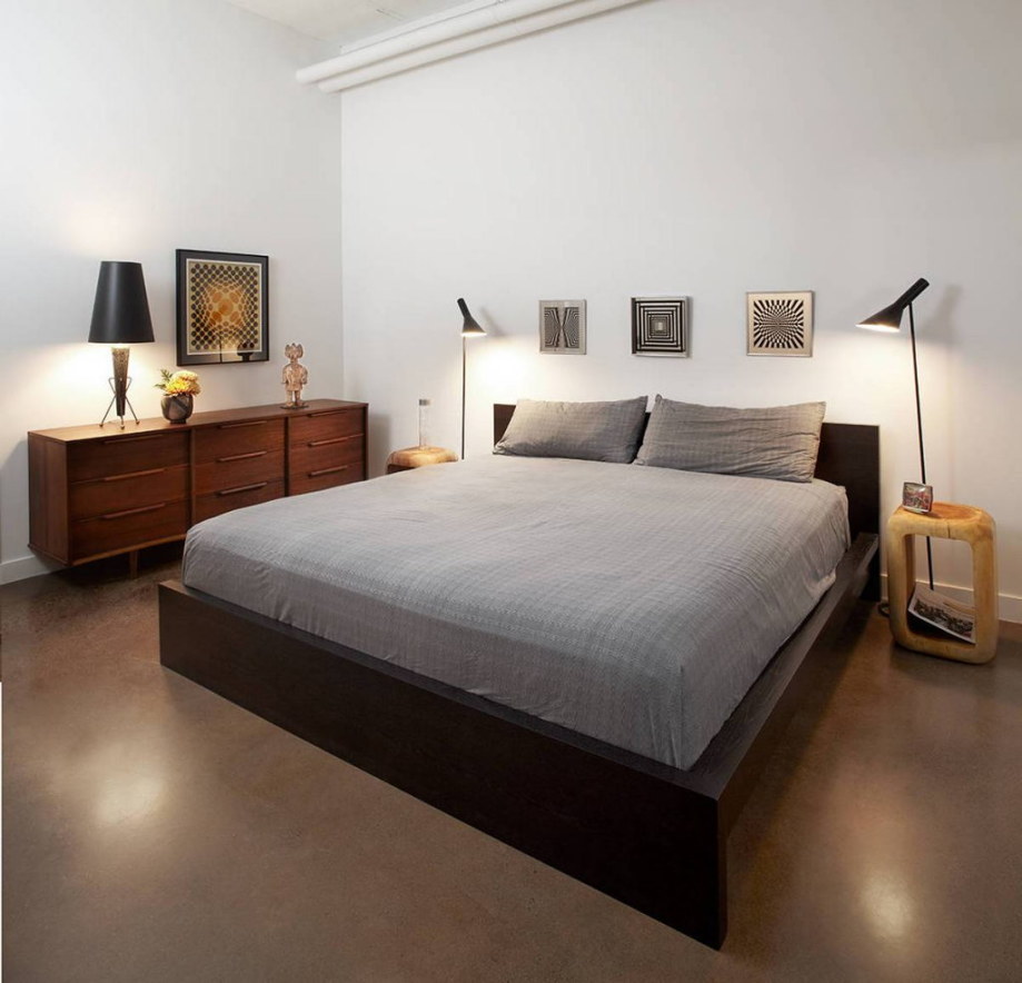 Modern Apartment In Loft Style From Stephane Chamard - Bedroom