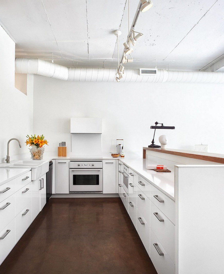 Modern Apartment In Loft Style From Stephane Chamard - Kitchen