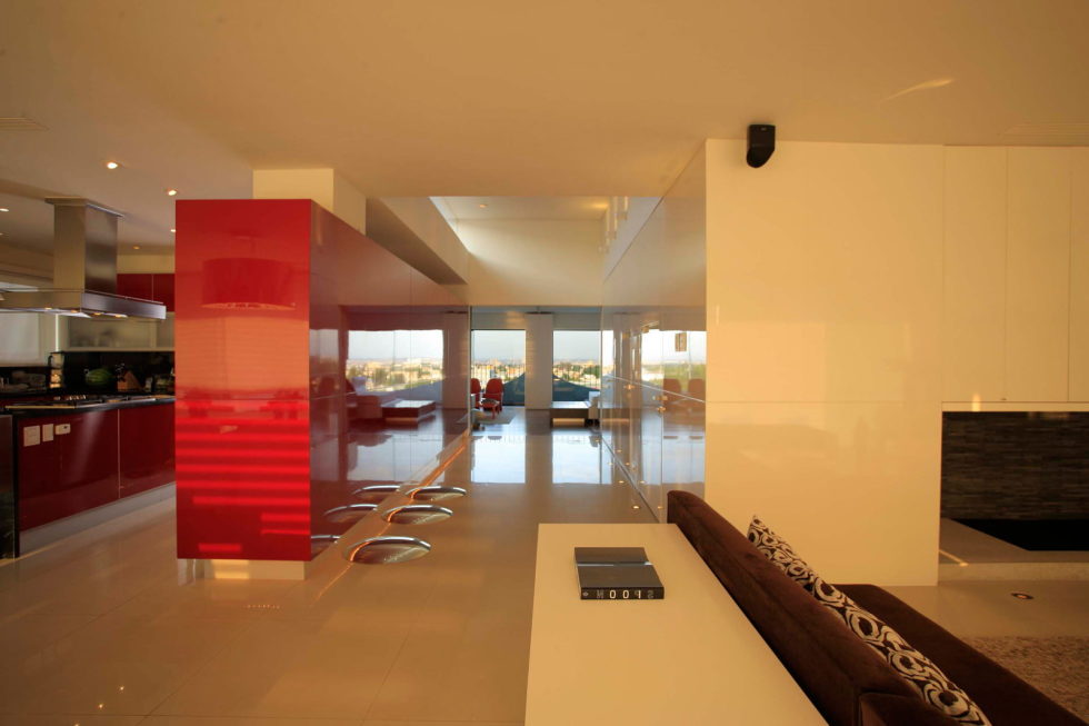 Penthouse with Glass Floor Bathroom, Guadalajara, Mexico - Interior design ideas