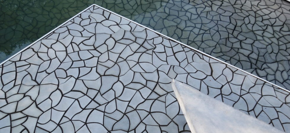 3D Tiles From Kaza Concrete - RBC WATERSCAPE GARDEN, Chelsea Flower Show ’14, UK