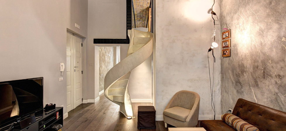 Duplex Apartment In Rome From MOB Architects