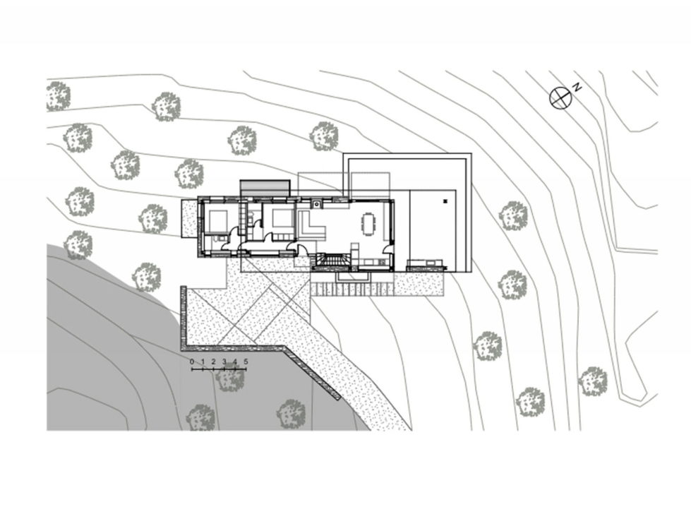 Luxurious Residency Upon The Project Of Z-level Studio On The Shore Of Aegean Sea - Ground Floor Plan House 2