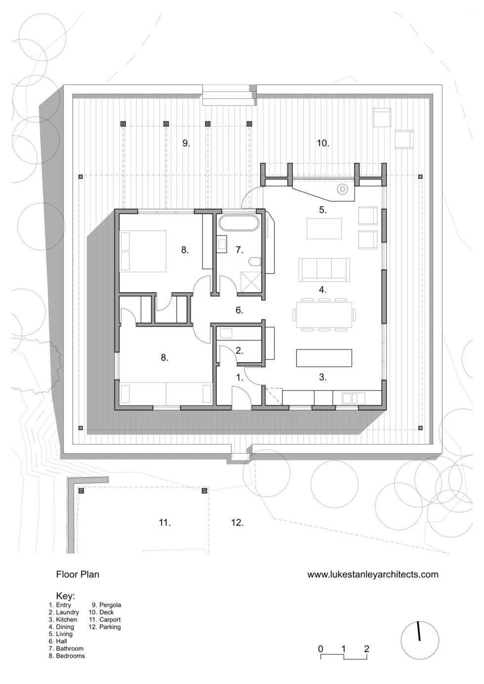 Plinth House in Australia from the Luke Stanley Architects - Floor Plan
