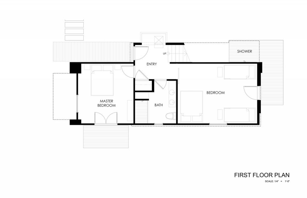 510 Cabin The Country House From Hunter Leggitt Studio In The USA - First Floor Plan