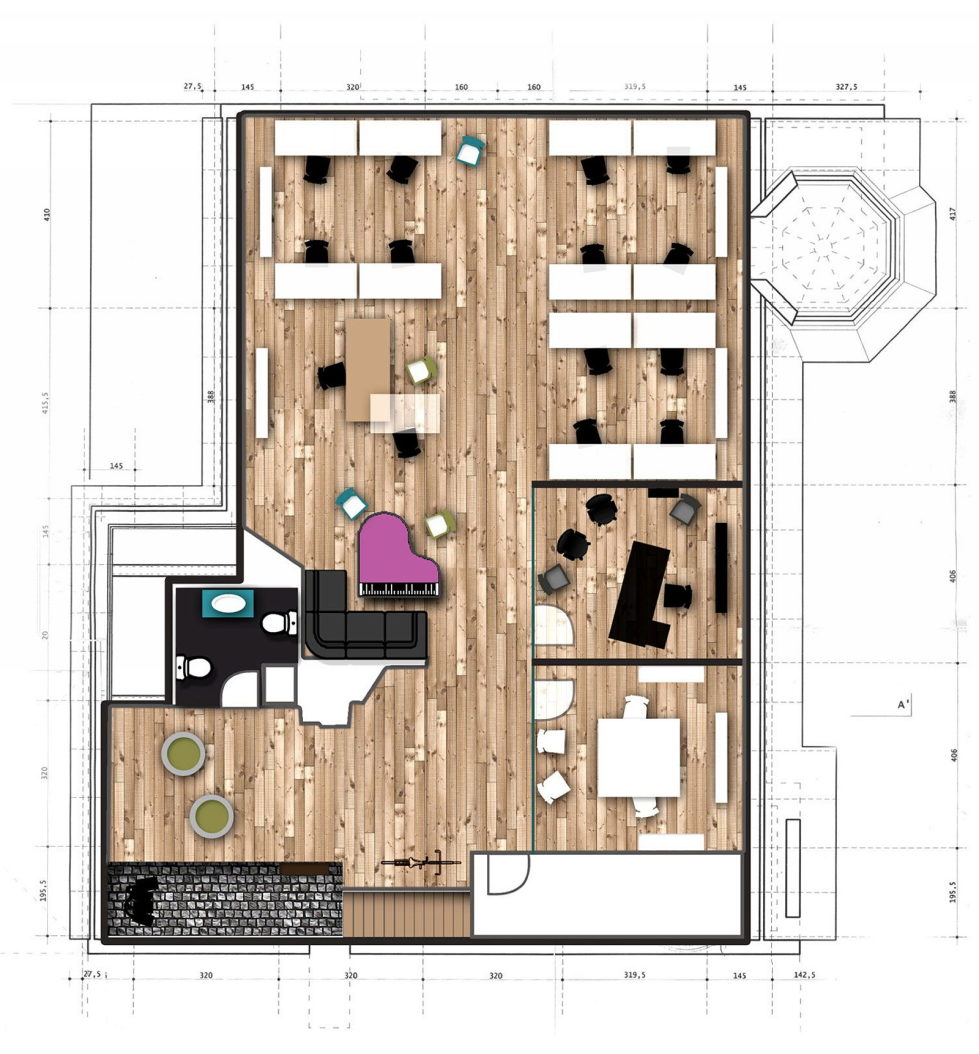 Design Of The X3 Studio Office In Timisoara (Romania) - Plan 1