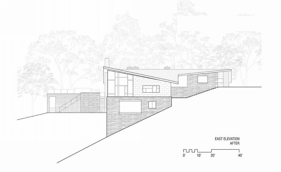 Difficult Run Family House Reconstruction in Virginia Upon The Project Of Robert M. Gurney Architect - Plan 12