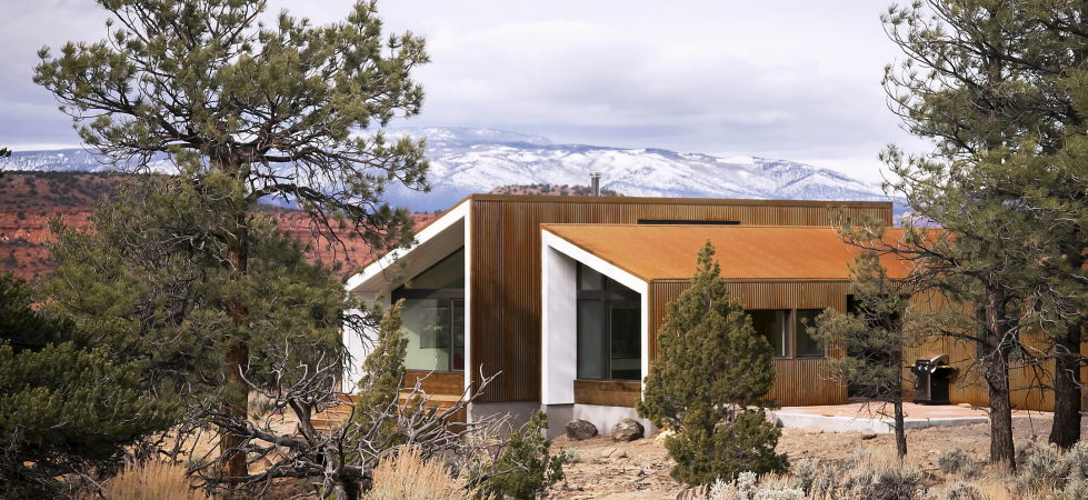 Original Project Of The House In Capitol Reef National Park From Imbue Design Bureau