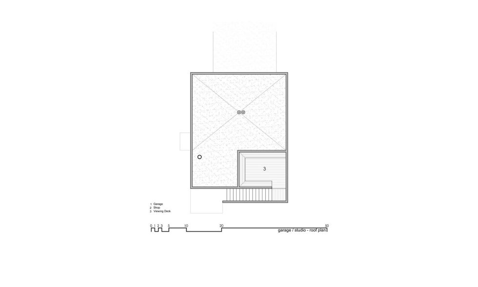 Original Project Of The House In Capitol Reef National Park From Imbue Design Bureau - Garage Studio Roof Plan