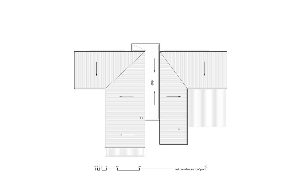 Original Project Of The House In Capitol Reef National Park From Imbue Design Bureau - Main Residence Roof Plan