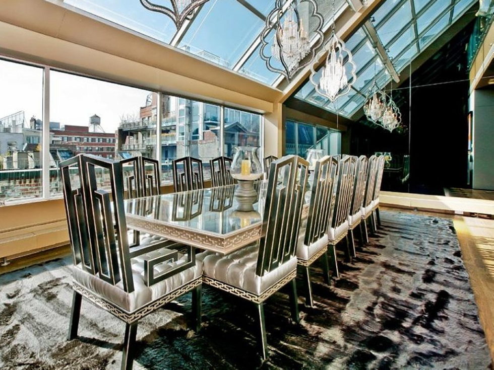 Apartment New York Lenny Kravitz design dining room